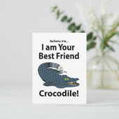 Carte Postale Crocodile Alligator Drôle (Debout devant)