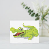 Carte Postale Crocodile de dessin (Debout devant)