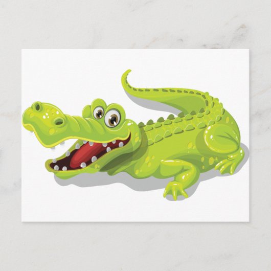 Carte Postale Crocodile de dessin (Devant)