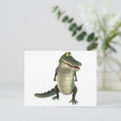 Carte Postale Crocodile de dessin (Debout devant)