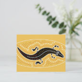 Carte Postale Crocodile Dotée Design (Debout devant)