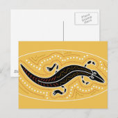 Carte Postale Crocodile Dotée Design (Devant / Derrière)