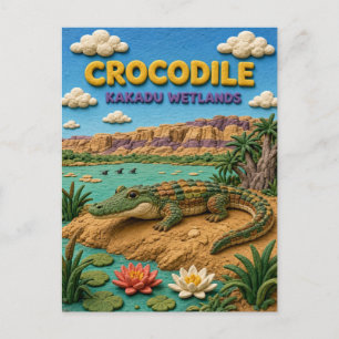 Carte Postale Crocodile Kakadu Zones Humides Moderne KlayKoo