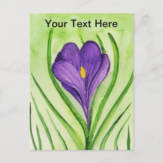 Carte Postale Crocus (Devant)