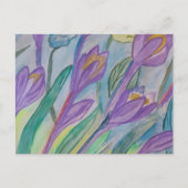 Carte Postale Crocus de printemps Abstrait (Devant)