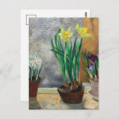 Carte Postale Crocus et Daffodils dans les pots | Christopher Wo (Devant / Derrière)