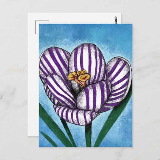 Carte postale Crocus Will Preen (Devant / Derrière)