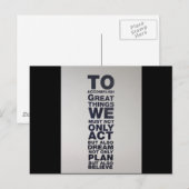 Carte Postale croire (Devant / Derrière)