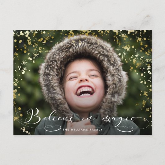 Carte Postale Croire à la calligraphie magique et aux éclaboussu (Devant)