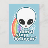 Carte Postale Croire aux Aliens (Devant)
