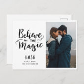 Carte Postale Croire En La Magie | Photo manuscrite de script (Devant / Derrière)
