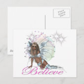 Carte Postale * Croire - Fairy Moon (Devant / Derrière)