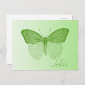 Carte Postale Croire la chaux papillon (Devant / Derrière)