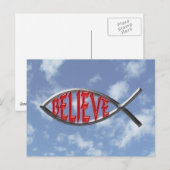 Carte Postale Croire Poisson-Rouge (Devant / Derrière)