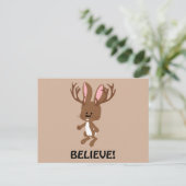 Carte Postale Crois ! Cute Jackalope (Debout devant)
