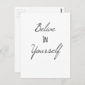Carte Postale Crois En Toi-Même (Devant / Derrière)