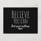 Carte Postale Crois En Toi-Même Affirmation (Devant)