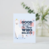 Carte Postale Crois Llama (Debout devant)