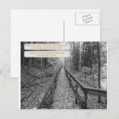Carte Postale Crois - "Marche Dans La Foi" (Devant / Derrière)