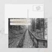 Carte Postale Crois - "Marche Dans La Foi" (Devant / Derrière)
