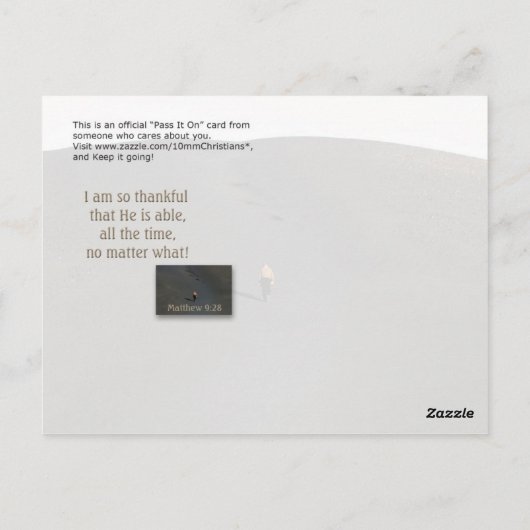 Carte Postale Crois-Tu Que Je Suis En Mesure ? (Dos)