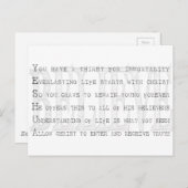 Carte Postale Crois Yeshua. chrétien (Devant / Derrière)