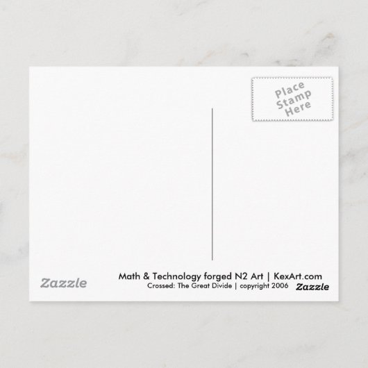 Carte postale croisée (Dos)