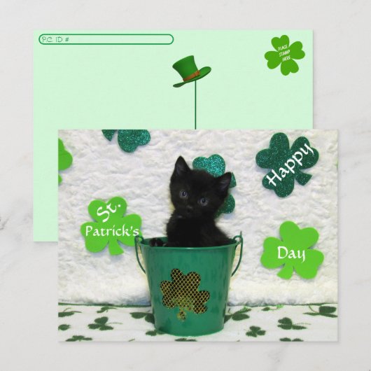 Carte Postale Croisement de Jack beau = Fête de la St. Patrick (Devant / Derrière)