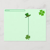 Carte Postale Croisement de Jack beau = Fête de la St. Patrick (Dos)