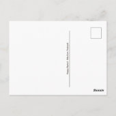 Carte Postale croisement de printemps du lapin de pâques heureux (Dos)