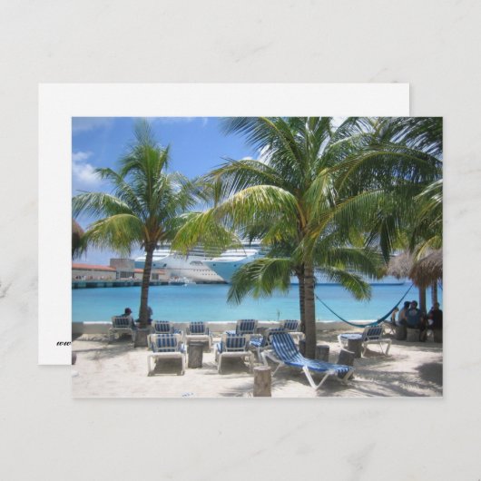 Carte postale croisière (Devant / Derrière)