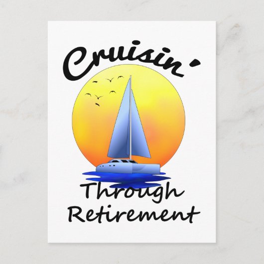 Carte Postale Croisière À La Retraite (Devant)