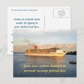 Carte Postale Croisière à Nassau (Devant / Derrière)