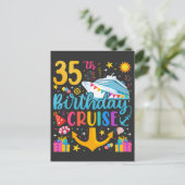 Carte Postale Croisière d'anniversaire 35 ans Fête d'anniversair (Debout devant)