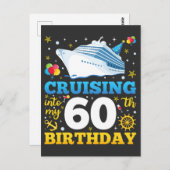 Carte Postale Croisière Dans Mon 60 Anniversaire (Devant / Derrière)