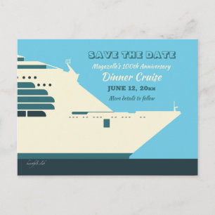 Carte Postale Croisière de dîner d'annonce de réservation de la 
