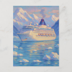 Carte Postale Croisière de glace - Style de peinture pastel