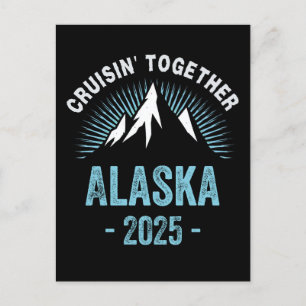 Carte Postale Croisière en Alaska 2025 Famille Amis Voyage Vacan
