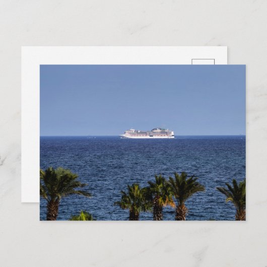 Carte Postale Croisière En Méditerranée (Devant / Derrière)