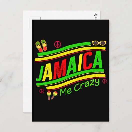 Carte Postale Croisière folle en Jamaïque, groupe de rencontre (Devant / Derrière)