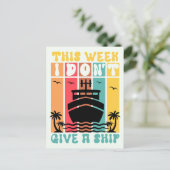 Carte Postale Croisière inspirée (Debout devant)