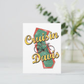 Carte Postale Croisière la Californie de Davis de vélo (Debout devant)