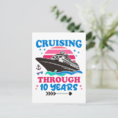 Carte Postale Croisière pour 10 ans de mariage (Debout devant)