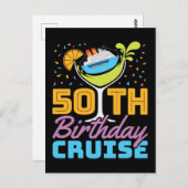 Carte Postale Croisière pour 50e anniversaire (Devant / Derrière)