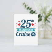 Carte Postale Croisière pour les 25 ans de mariage (Debout devant)