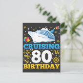 Carte Postale Croisière Pour Mes 80 Ans (Debout devant)