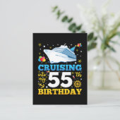 Carte Postale Croisière Pour Mon 55e Anniversaire (Debout devant)