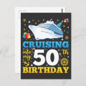 Carte Postale Croisière Pour Mon Anniversaire De 50 Ans (Devant / Derrière)
