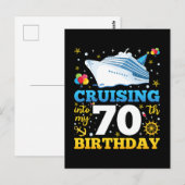 Carte Postale Croisière Pour Mon Anniversaire De 70 Ans (Devant / Derrière)