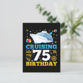 Carte Postale Croisière Pour Mon Anniversaire De 75 Ans (Debout devant)